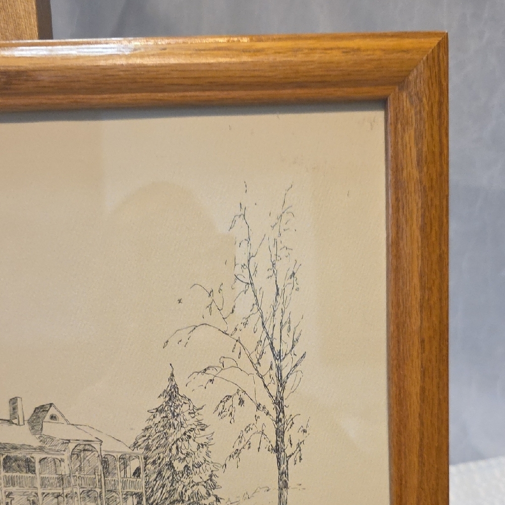 LIMITED EDITION  Framed House Sketch Art - Carolyn Witschonke 17 /250 - Picture 6 of 10